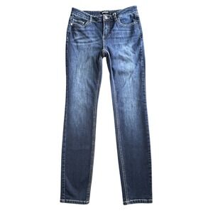 Buffalo David Bitton Jeans Womens Sz 4/27 Blue Mid Rise Skinny Stretch Francesca